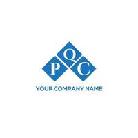 concepto de logotipo de letra de iniciales creativas pqc. pqc letter design.pqc letter logo design sobre fondo blanco. concepto de logotipo de letra de iniciales creativas pqc. diseño de letras pqc. vector