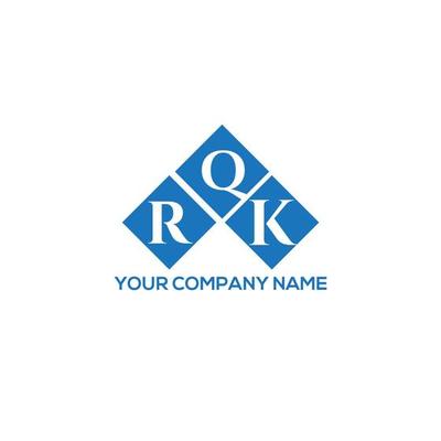 RQK letter logo design on white background. RQK creative initials letter logo concept. RQK letter design.