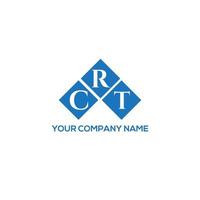CRT letter logo design on white background. CRT creative initials letter logo concept. CRT letter design. vector
