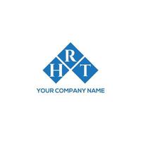 concepto de logotipo de letra de iniciales creativas hrt. diseño de letra hrt.diseño de logotipo de letra hrt sobre fondo blanco. concepto de logotipo de letra de iniciales creativas hrt. diseño de carta hrt. vector