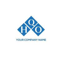 HQO letter logo design on white background. HQO creative initials letter logo concept. HQO letter design. vector