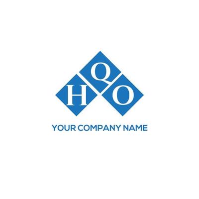 HQO letter logo design on white background. HQO creative initials letter logo concept. HQO letter design.