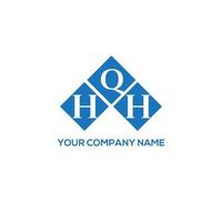 HQH letter logo design on white background. HQH creative initials letter logo concept. HQH letter design. vector