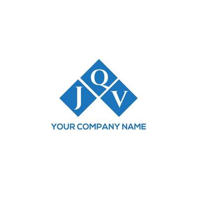 JQV letter logo design on white background. JQV creative initials letter logo concept. JQV letter design.