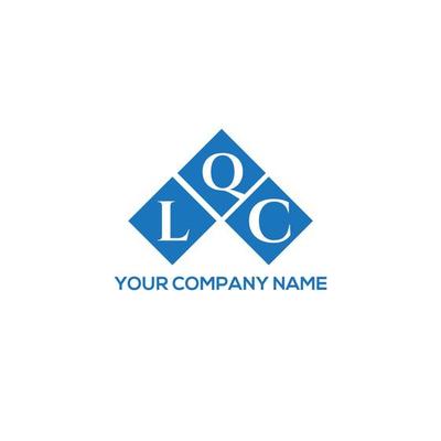 LQC letter logo design on white background. LQC creative initials letter logo concept. LQC letter design.