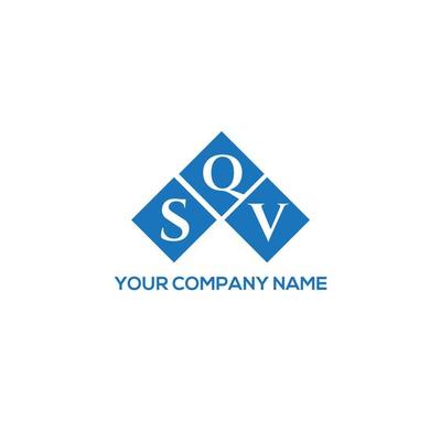 SQV letter logo design on white background. SQV creative initials letter logo concept. SQV letter design.