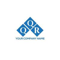 QQR creative initials letter logo concept. QQR letter design.QQR letter logo design on white background. QQR creative initials letter logo concept. QQR letter design. vector