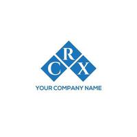 CRX letter logo design on white background. CRX creative initials letter logo concept. CRX letter design. vector