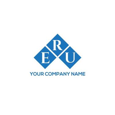 . ERU creative initials letter logo concept. ERU letter design.ERU letter logo design on white background. ERU creative initials letter logo concept. ERU letter design.