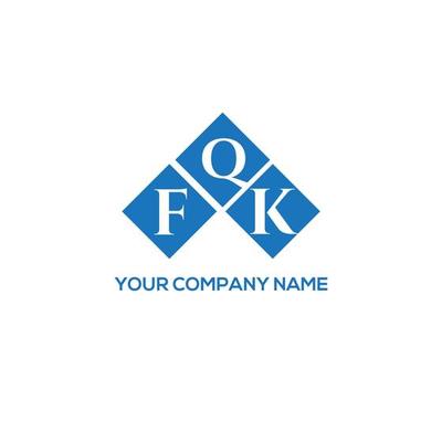 FQK creative initials letter logo concept. FQK letter design.FQK letter logo design on white background. FQK creative initials letter logo concept. FQK letter design.