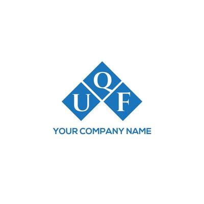 UQF letter logo design on white background. UQF creative initials letter logo concept. UQF letter design.