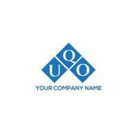 UQO letter logo design on white background. UQO creative initials letter logo concept. UQO letter design. vector