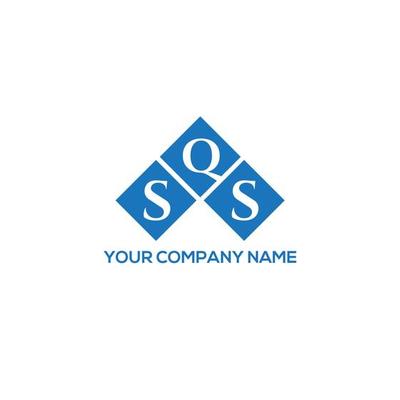 SQS letter logo design on white background. SQS creative initials letter logo concept. SQS letter design.