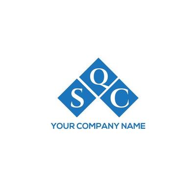SQC letter logo design on white background. SQC creative initials letter logo concept. SQC letter design.