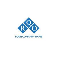 RQO letter logo design on white background. RQO creative initials letter logo concept. RQO letter design. vector