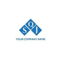 SQJ creative initials letter logo concept. SQJ letter design.SQJ letter logo design on white background. SQJ creative initials letter logo concept. SQJ letter design. vector