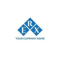 ERX letter logo design on white background. ERX creative initials letter logo concept. ERX letter design. vector