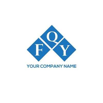 FQY letter logo design on white background. FQY creative initials letter logo concept. FQY letter design.