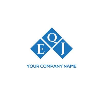 EQJ letter logo design on white background. EQJ creative initials letter logo concept. EQJ letter design.