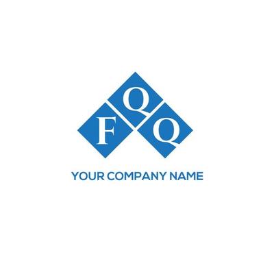 FQQ letter logo design on white background. FQQ creative initials letter logo concept. FQQ letter design.