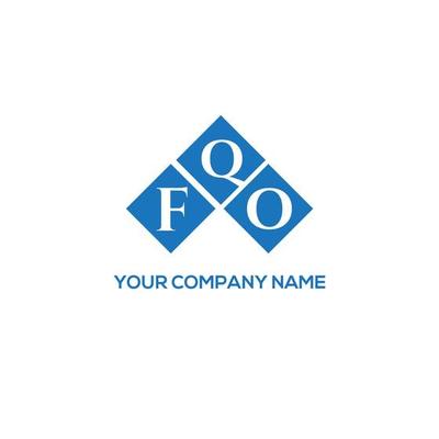 FQO creative initials letter logo concept. FQO letter design.FQO letter logo design on white background. FQO creative initials letter logo concept. FQO letter design.