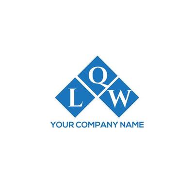 LQW letter logo design on white background. LQW creative initials letter logo concept. LQW letter design.
