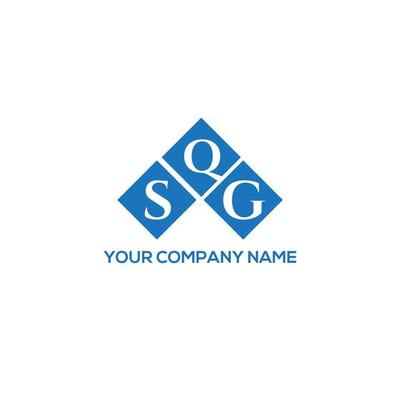 SQG letter logo design on white background. SQG creative initials letter logo concept. SQG letter design.