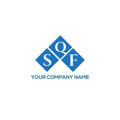 SQF letter logo design on white background. SQF creative initials letter logo concept. SQF letter design.