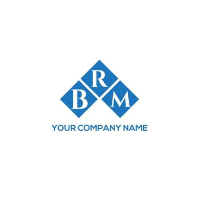 BRM letter logo design on white background. BRM creative initials letter logo concept. BRM letter design.