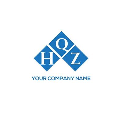 HQZ letter logo design on white background. HQZ creative initials letter logo concept. HQZ letter design.