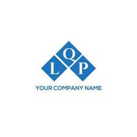 diseño de logotipo de letra lqp sobre fondo blanco. Concepto de logotipo de letra de iniciales creativas lqp. diseño de letras lqp. vector