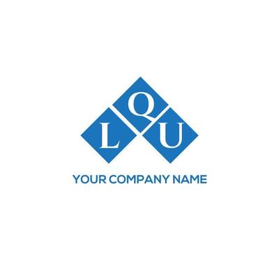 LQU creative initials letter logo concept. LQU letter design.LQU letter logo design on white background. LQU creative initials letter logo concept. LQU letter design.