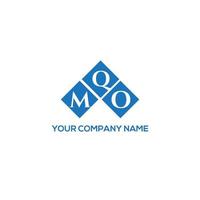 diseño de logotipo de letra mqo sobre fondo blanco. concepto de logotipo de letra de iniciales creativas mqo. diseño de letras mqo. vector