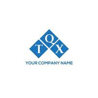 TQX letter logo design on white background. TQX creative initials letter logo concept. TQX letter design. vector