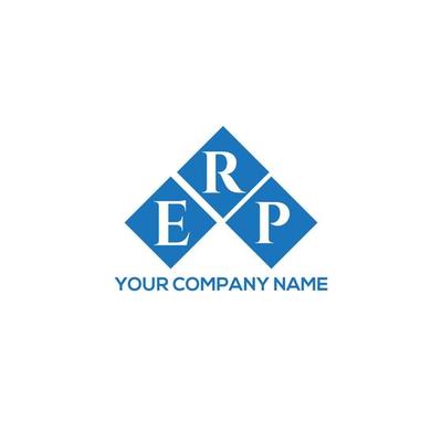 ERP letter logo design on white background. ERP creative initials letter logo concept. ERP letter design.