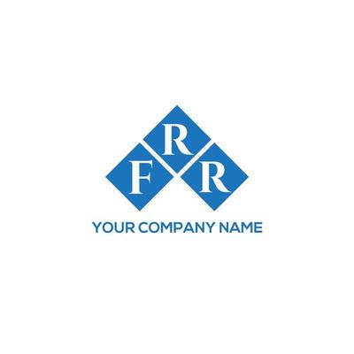 FRR letter logo design on white background. FRR creative initials letter logo concept. FRR letter design.