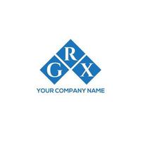 GRX creative initials letter logo concept. GRX letter design.GRX letter logo design on white background. GRX creative initials letter logo concept. GRX letter design. vector