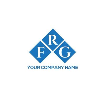 FRG letter logo design on white background. FRG creative initials letter logo concept. FRG letter design.