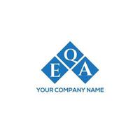 QEA letter logo design on white background. QEA creative initials letter logo concept. QEA letter design. vector