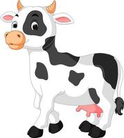 Cute cow cartoon vector