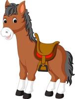 Happy horse cartoon vector