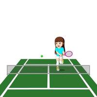professional tennis player vector