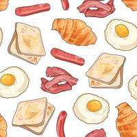 Breakfast Seamless Pattern vector