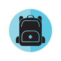 bagpack logo design vector