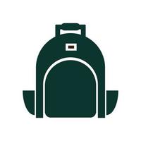 bagpack logo design vector