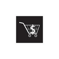 diseño de logotipo de compras vector