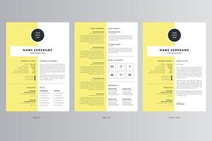 Professional Resume and Cover Letter Template. Pro Vector