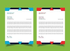 Corporate Letterhead Design Template vector