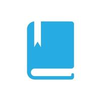 eps10 libro vectorial azul o diario icono sólido en estilo moderno plano simple aislado en fondo blanco vector