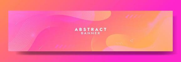 Abstract Colorful Fluid Wave Banner Template vector